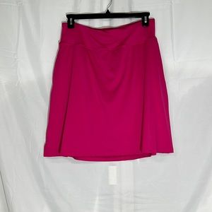 Knee length Skort Pockets Golf Tennis Running Walking Lipstick Pink size XL